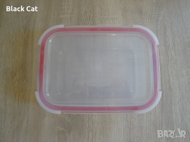 "Curver" – голяма правоъгълна стъклена кутия / купа за съхранение на храна (с капак), 1.8 л​., храни, снимка 3 - Кутии за храна - 38226749