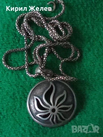 ФЛОРАЛЕН СРЕБЪРЕН МЕДАЛЬОН сФИНА СРЕБЪРНА ВЕРИЖКА СРЕБРО 925 с НУЖДА от РЕМОНТ на ЗАКОПЧАЛКАТА 49776, снимка 17 - Колиета, медальони, синджири - 50421443