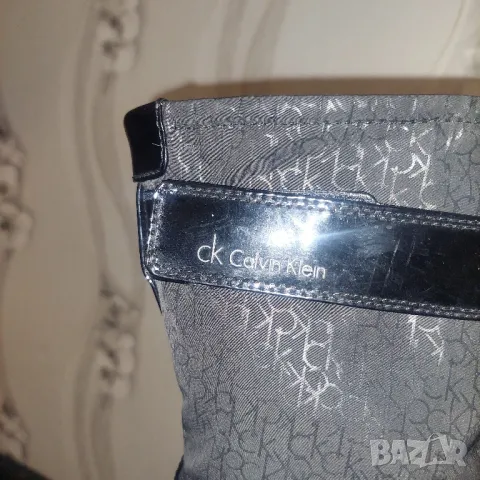 Гумени модни ботуши calvin klein номер 37, 5- 38 , снимка 7 - Дамски ботуши - 48120031