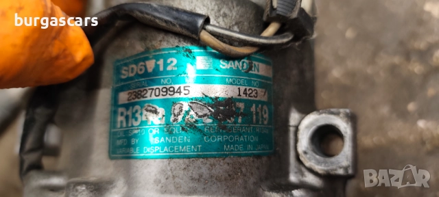 Компресор климатик SD6V12 Opel Astra 1.7-75к.с.Y17DT - 150лв, снимка 2 - Части - 51866382
