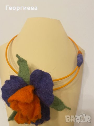 Бижута от вълна, снимка 2 - Колиета, медальони, синджири - 30866447