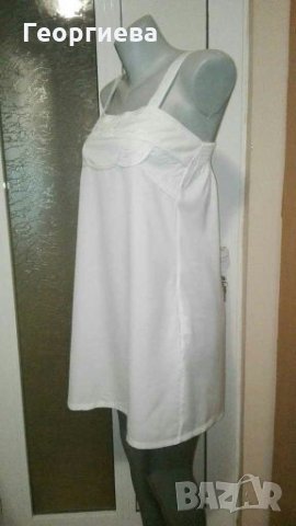 Бяла рокля с красива платка👗🍀S,M👗🍀арт.074, снимка 3 - Рокли - 29837310