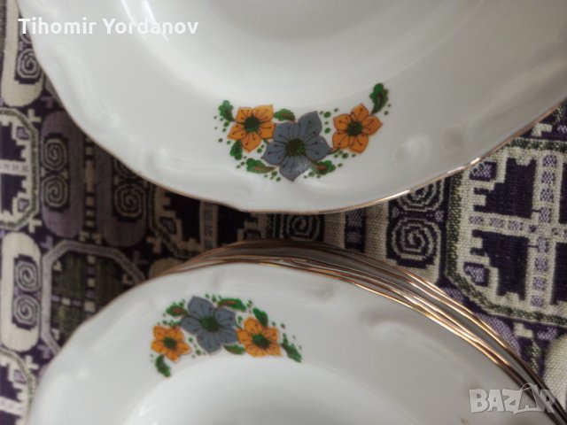 Бг порцелан-Изида . НОВИ- барокови чинии.., снимка 2 - Прибори за хранене, готвене и сервиране - 35153934