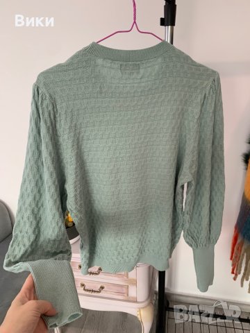 Пуловер цвят мента на Only в размер Л, снимка 10 - Блузи с дълъг ръкав и пуловери - 44407351