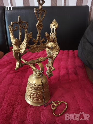 Месингова камбана за врата, снимка 2 - Декорация за дома - 44792499