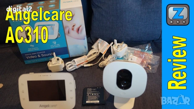 Бебефон Angelcare 4.1 инча AC310, Звук и Движение , 2-Посочен Разговор, снимка 8 - Друга електроника - 51338382