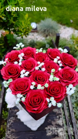 Кутия сърце с рози от пластичен сапун!!, снимка 5 - Декорация за дома - 54242547