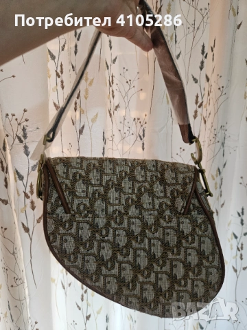 Стилна дамска чанта тип Saddle – висок клас реплика, снимка 2 - Чанти - 54316562
