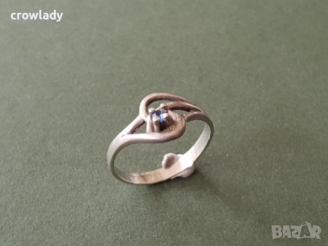 Красив Сребърен пръстен с аметист, снимка 3 - Пръстени - 42311392