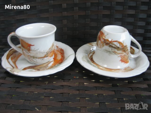 * Диамант Разград * - български арт сервиз за кафе !, снимка 2 - Сервизи - 42133822