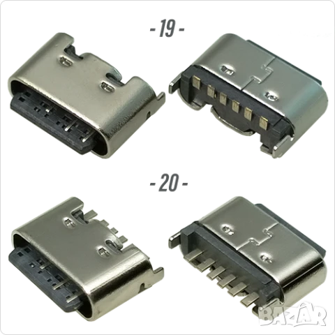 Букса конектор USB Type-C  6 , 4 , 2 pin , Waterproof IP67-IP68  panel mount connector,панелен  монт, снимка 11 - Ремонт на друга електроника - 50423467