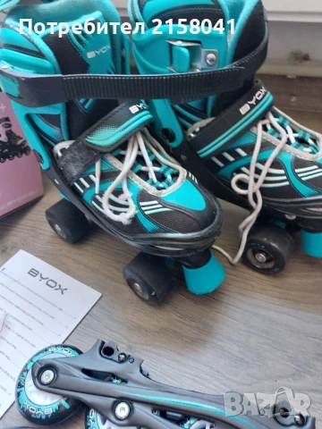 BYOX DOUBLE 2 in 1 ролери и кънки 2в1 размер 34-37, снимка 7 - Ролери, кънки - 51125895
