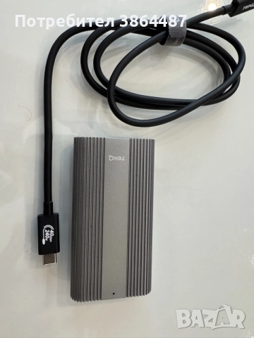 TEKQ Super Veloce Thunderbolt 3 M.2 NVMe SSD Enclosure 4TB / Apple, снимка 4 - Твърди дискове - 55972424