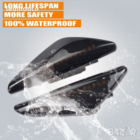 Бягащи лед мигачи, лед мигачи бягащ мигач BMW E70 X5 F25 X3 E71 X6 2007-2013, снимка 5 - Аксесоари и консумативи - 31094338
