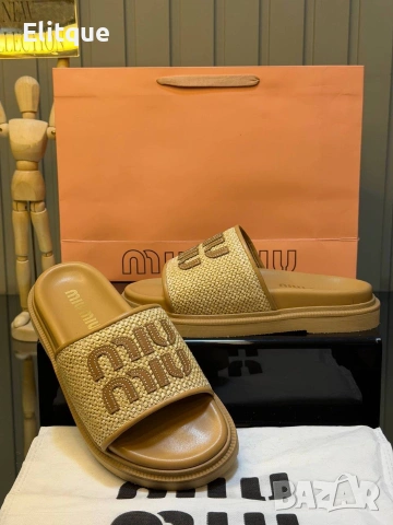 чехли miu miu , снимка 3 - Чехли - 54289359