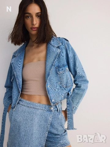 Дънкова пола шорти на Reserved, снимка 6 - Къси панталони и бермуди - 53113571