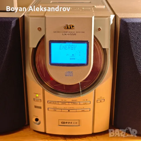 JVC UX-V55R - Дизайнерска микро Hi-Fi аудио система с вертикален диск, снимка 3 - Аудиосистеми - 55945396
