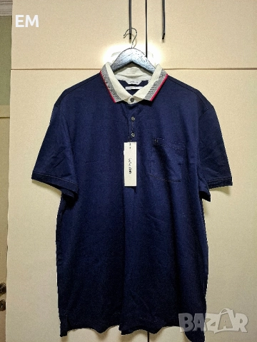 Calvin Klein-мъжка тениска с яка-XL