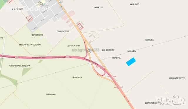 Поземлен имот 8 500кв.м., в близост до регулацията на кв. ”Ветрен”, обл. Бургас, м. ”МОЧУРА”, снимка 3 - Земеделска земя - 52912948
