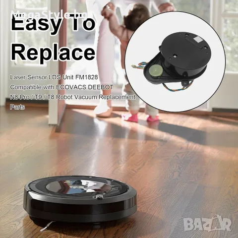 Оригинален Лазерен Сензор (LDS) Ecovacs 201-2102-2443 за Прахосмукачки Роботи (Модел: FM1828), снимка 7 - Резервни части за машини - 55736786