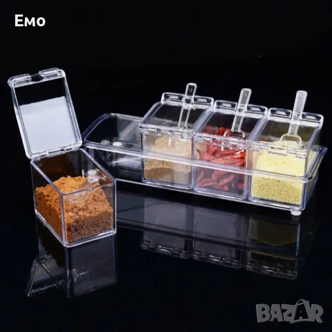 Контейнери за съхранение на подправки - crystal seasoning box, снимка 10 - Аксесоари за кухня - 48734437
