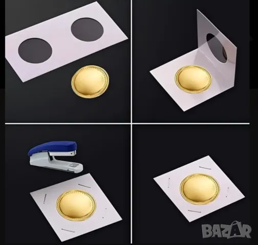 комплект от 550 броя картончета за съхранение на монети (от всички размери), снимка 9 - Нумизматика и бонистика - 49460665