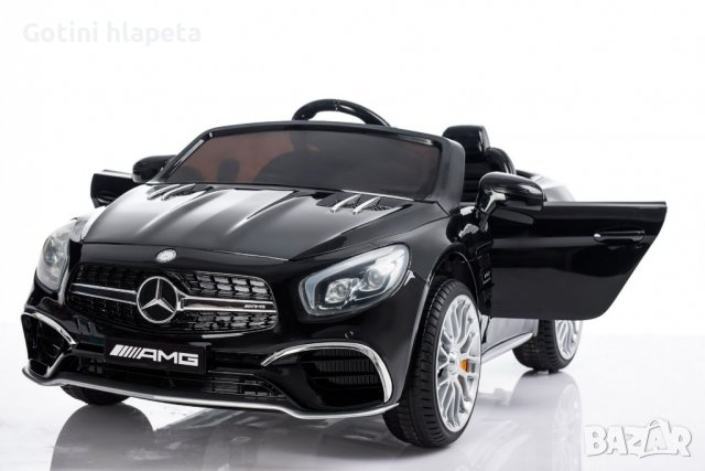 Акумулаторен КОЛА Mercedes Benz SL65 AMG 12V батерия,функция за люлеене, снимка 2 - Детски велосипеди, триколки и коли - 37299485