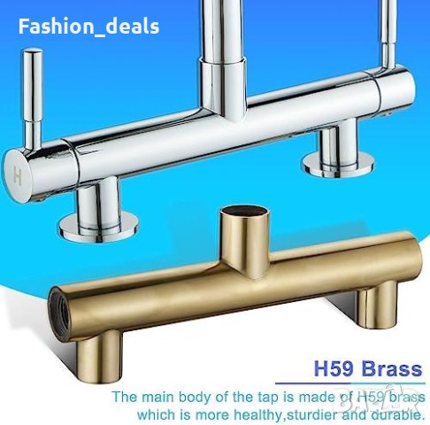 Нов Кухненски Смесител Кран за мивка вода Лесен Монтаж кухня дом, снимка 6 - Други стоки за дома - 42901833