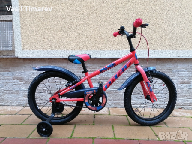 Drag Rush 18* Детско колело с помощни колела! , снимка 3 - Велосипеди - 52548002