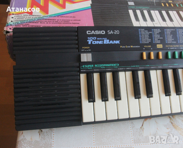 Синтезатор Casio SA-20 Tone Bank Keyboard, снимка 4 - Синтезатори - 44595128