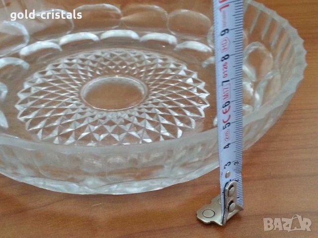 Кристална купа  фруктиера , снимка 3 - Антикварни и старинни предмети - 30468059
