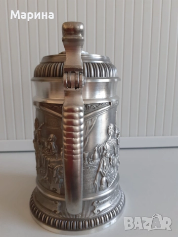 Халба за бира от калай "Рембранд" Antik*Vintage #89, снимка 4 - Антикварни и старинни предмети - 51556393