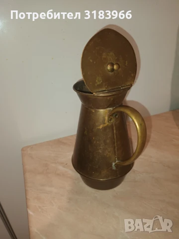 голяма кана от месинг, снимка 3 - Антикварни и старинни предмети - 51172357