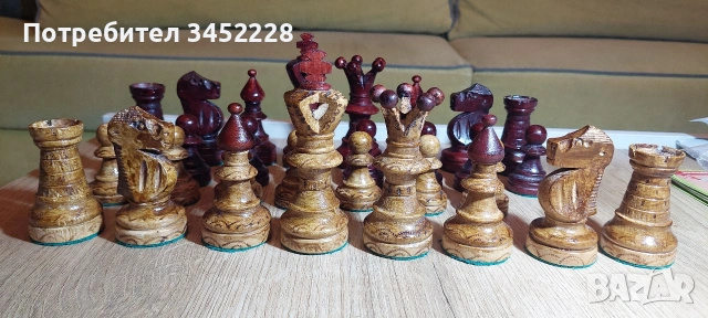 фигури за шах дърворезба големи за ценители 