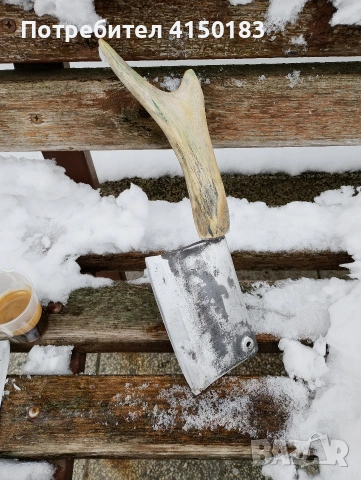 2 стари ковани сатъра , снимка 6 - Ножове - 53357388