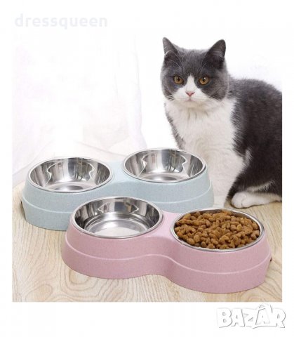 2988 Купа за домашен любимец, двойна купичка за куче котка, снимка 8 - Други стоки за животни - 34257977