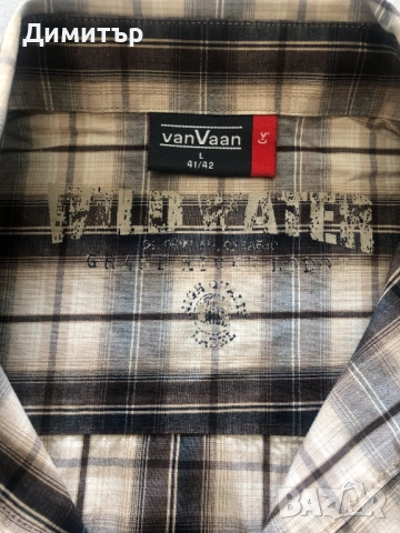 Мъжка карирана риза vanVaan, снимка 3 - Ризи - 52606294
