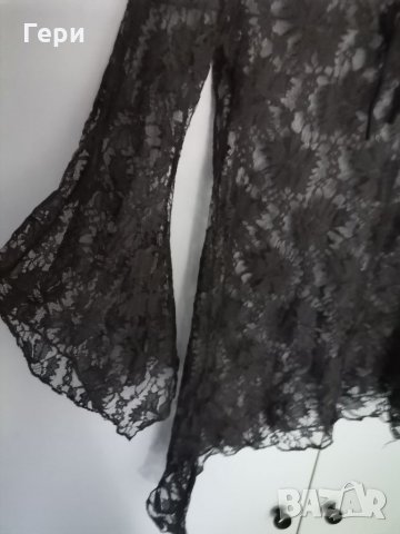 Красива дантелена асиметрична туника, снимка 3 - Туники - 33699363
