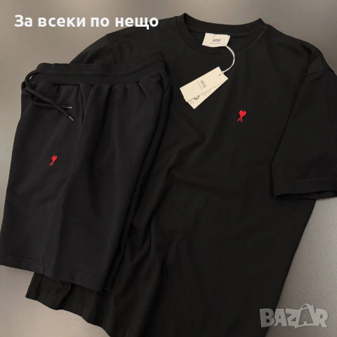 Ami Мъжки Летен Екип Тениска И Къси Панталонки👕🩳Мъжки Къс Комплект Код Mens P.255, снимка 3 - Спортни дрехи, екипи - 53922685