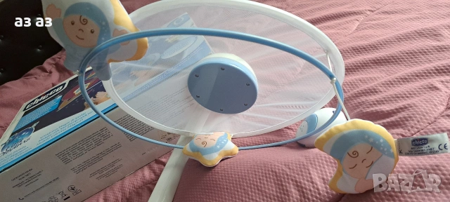 Chicco magic stars-музикална въртележка,проектор,нощна лампа с дистанционно, снимка 6 - Детски нощни лампи - 53183637