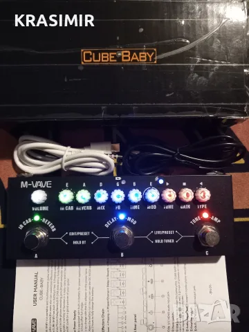 Процесор за ел.китара " Cube Baby " M-VAVE 