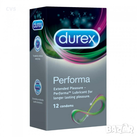 Презервативи Durex Performa, За по-дълготрайно удоволствие - 12броя , снимка 1 - Мъжка козметика - 36509130