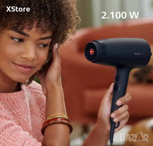 Сешоар Philips, 2100 W, Thermo Protect, снимка 5 - Сешоари - 52594954