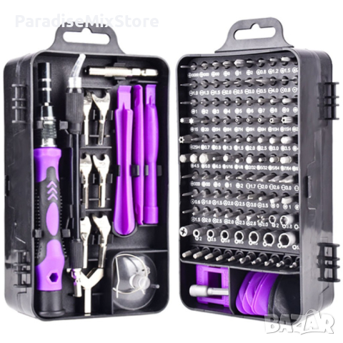 Многофункционален инструмент с набор отвертки 115 в 1 GSM TOOL 5, снимка 2 - Отвертки - 44603927