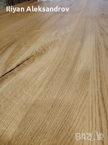 Трапезна маса с дъбов плот, снимка 7 - Маси - 53024647