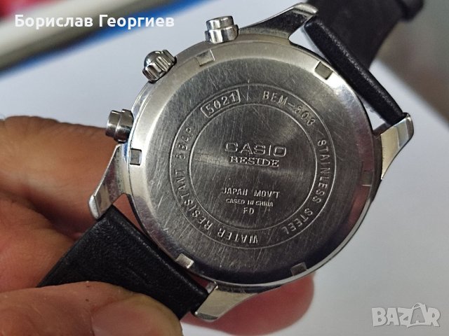 Кварцов часовник casio beside bem-503, снимка 5 - Мъжки - 40565598