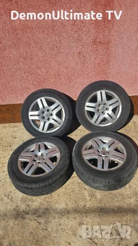 Продавам 15" джанти 5×110 от VW GOLF + гуми