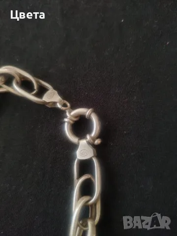 Сребърна огърлица, снимка 8 - Колиета, медальони, синджири - 48416099