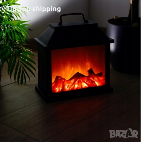 Декоративен LED фенер - камина, снимка 2 - Декорация за дома - 52248430