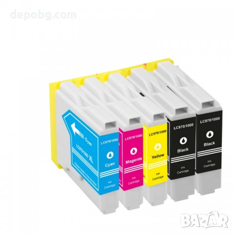 Комплект мастилници мастило тонер касетки Brother LC 970 / 1000, снимка 1